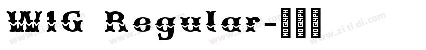 W1G Regular字体转换